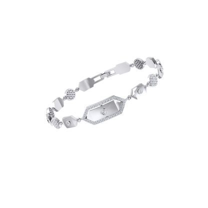 White Gold Lab Grown Diamond Bracelet - Regency Twinkle [wg]