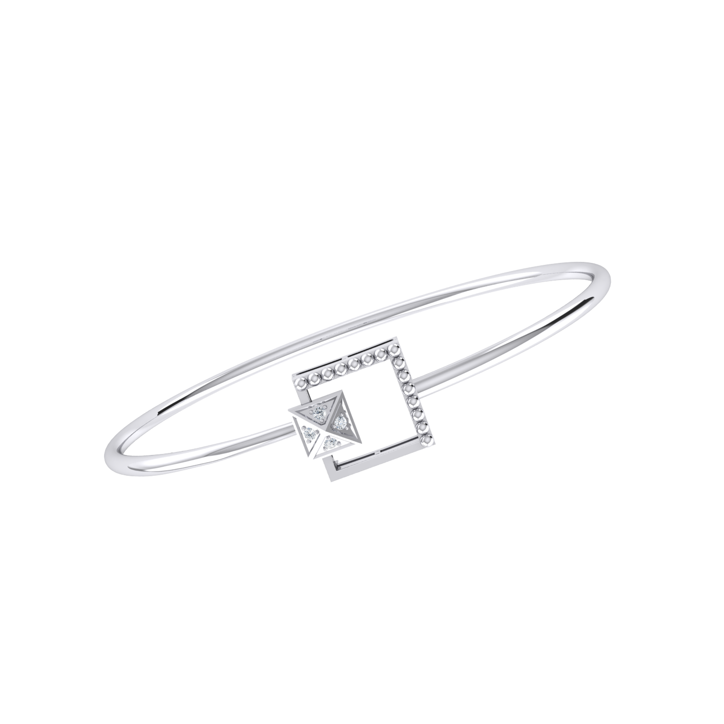 White Gold Diamond Bracelet - Radiance Elegance [wg]