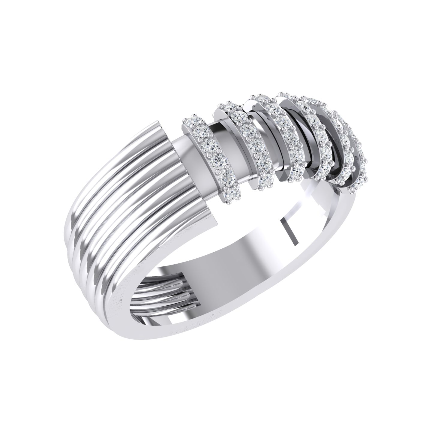 Dazzling World White Gold Lab Grown Diamond Ring [wg]