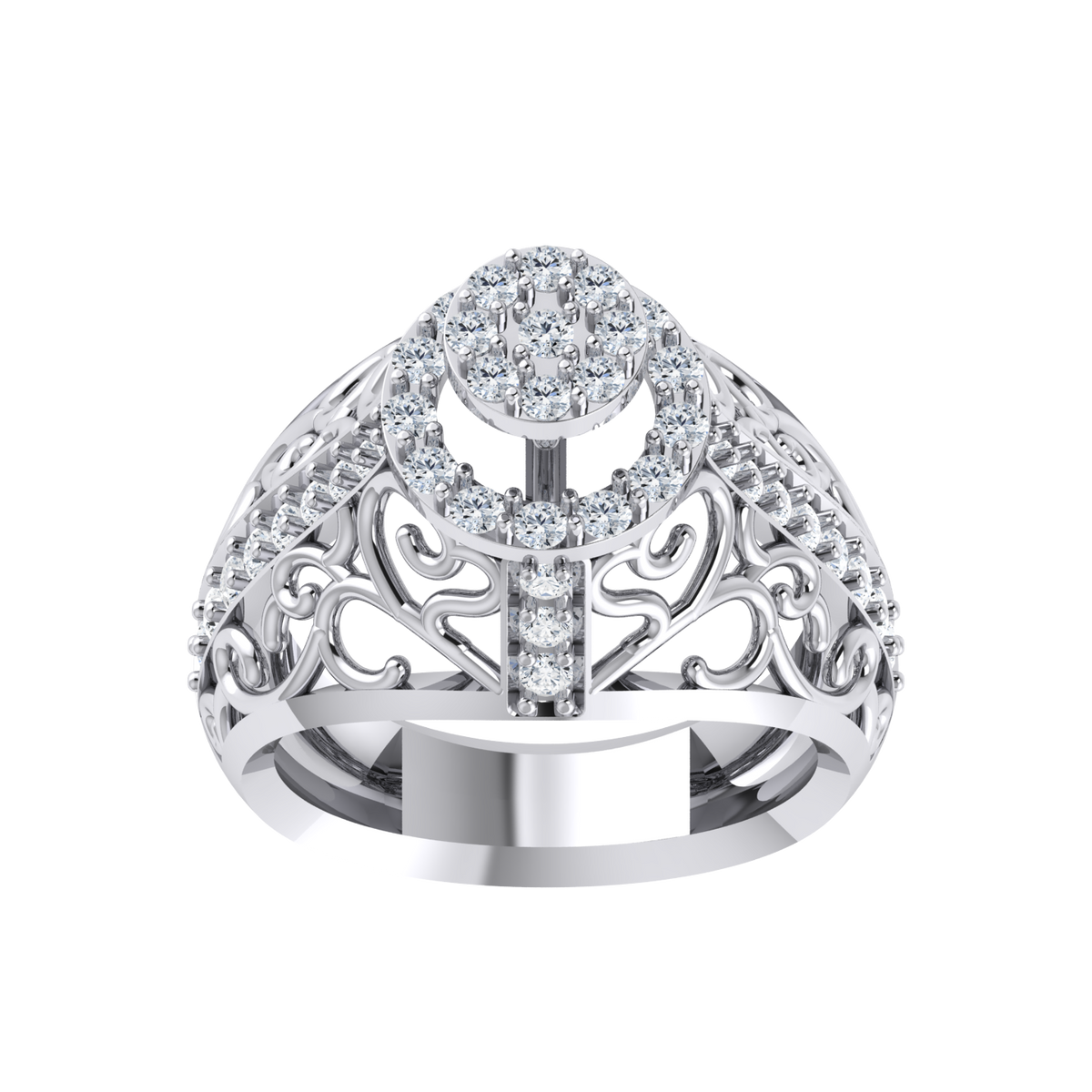 White Gold Diamond Ring - Mystical Melody Natural [wg]