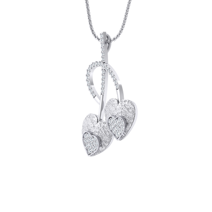 White Gold Diamond Pendant - Petite Sparkle [wg]
