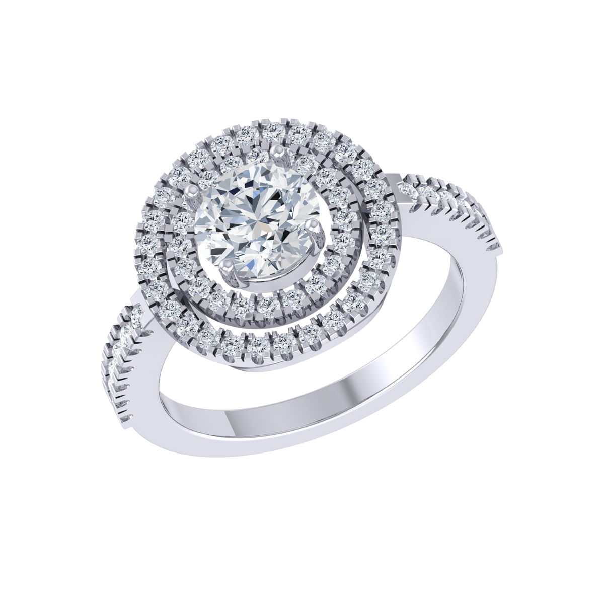 Elegance Personified White Gold Lab Grown Diamond Ring [wg]
