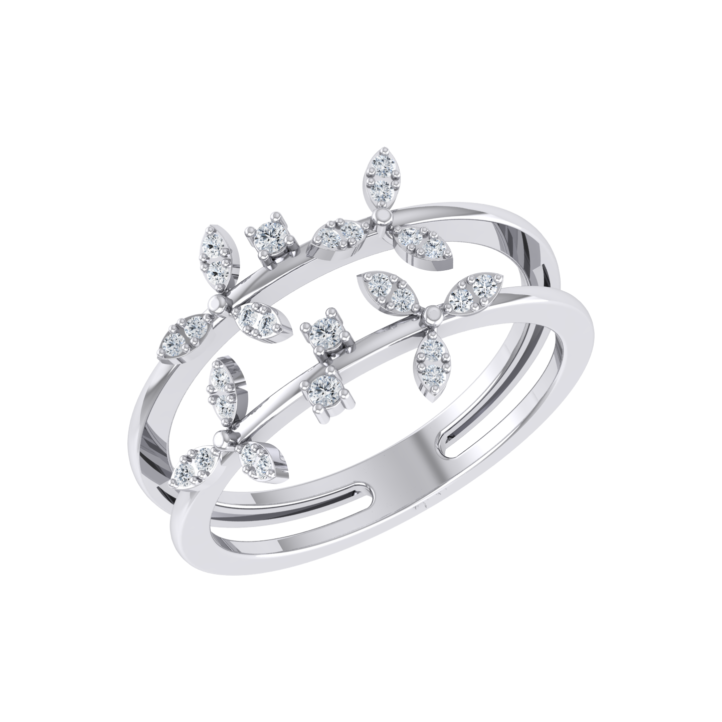 White Gold Diamond Ring - Royal Radiance [wg]