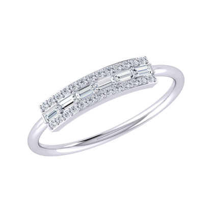 Circle Chic White Gold Lab Grown Diamond Ring [wg]