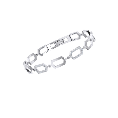 White Gold Diamond Bracelet - Luminous Aspirations [wg]