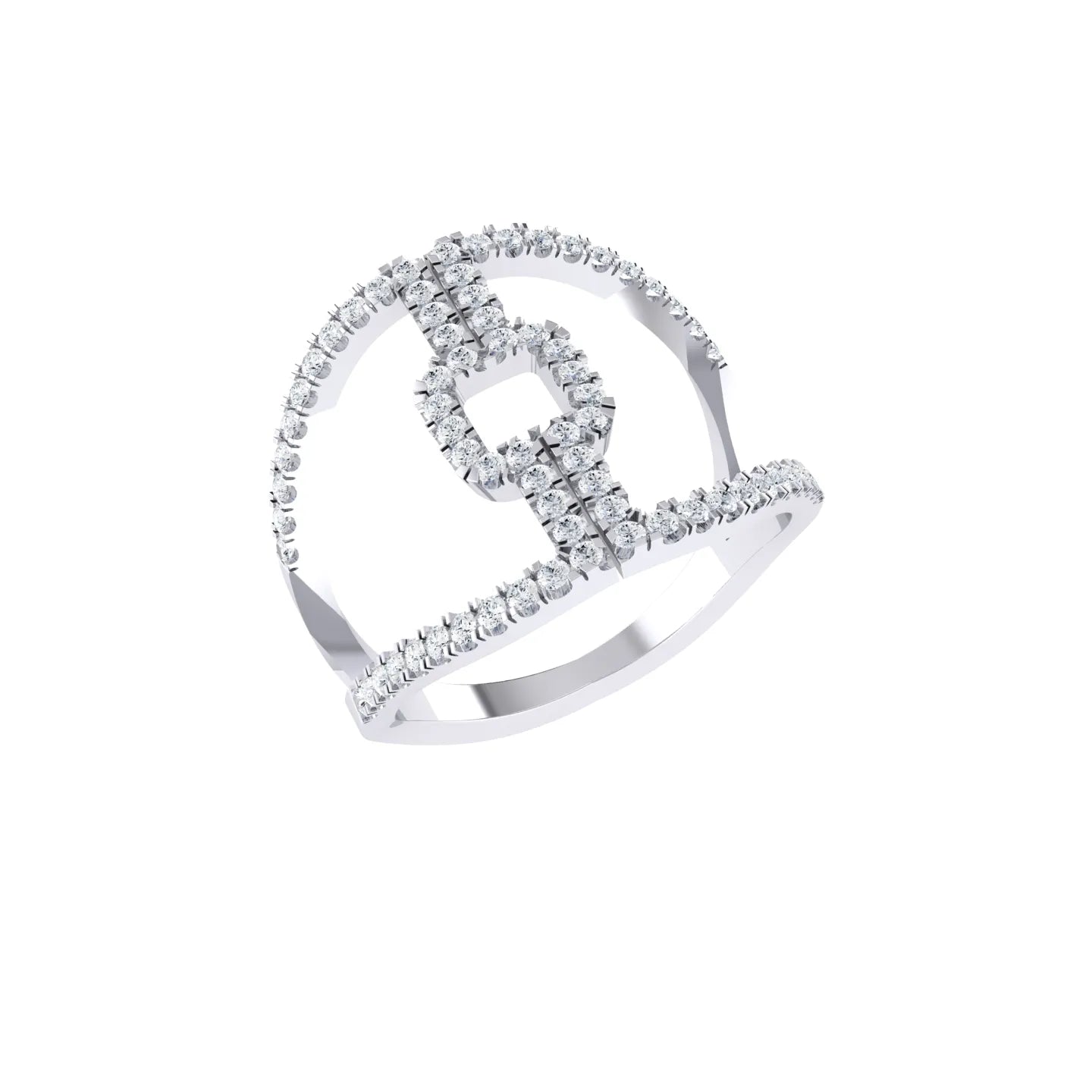 White Gold Diamond Ring - Azure Majesty [wg]