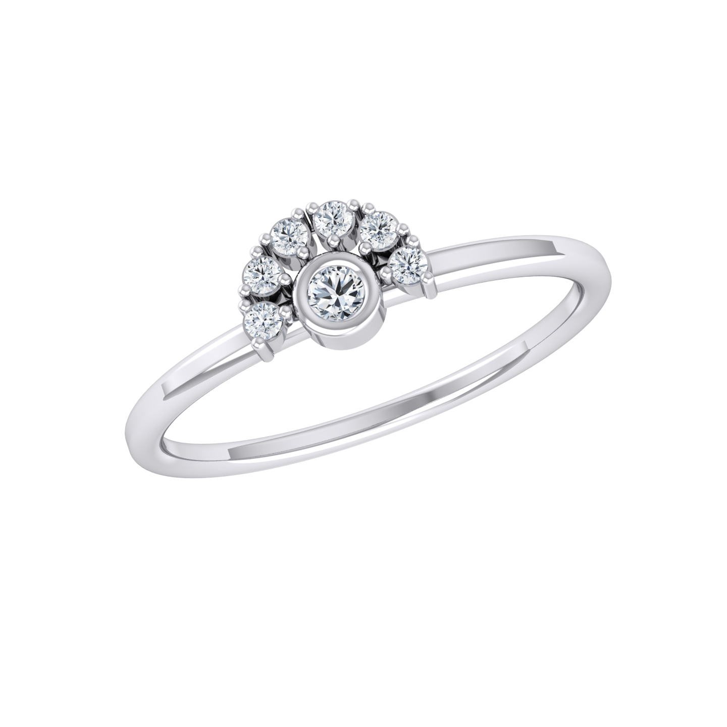 White Gold Diamond Ring - Timeless Glimmer [wg]