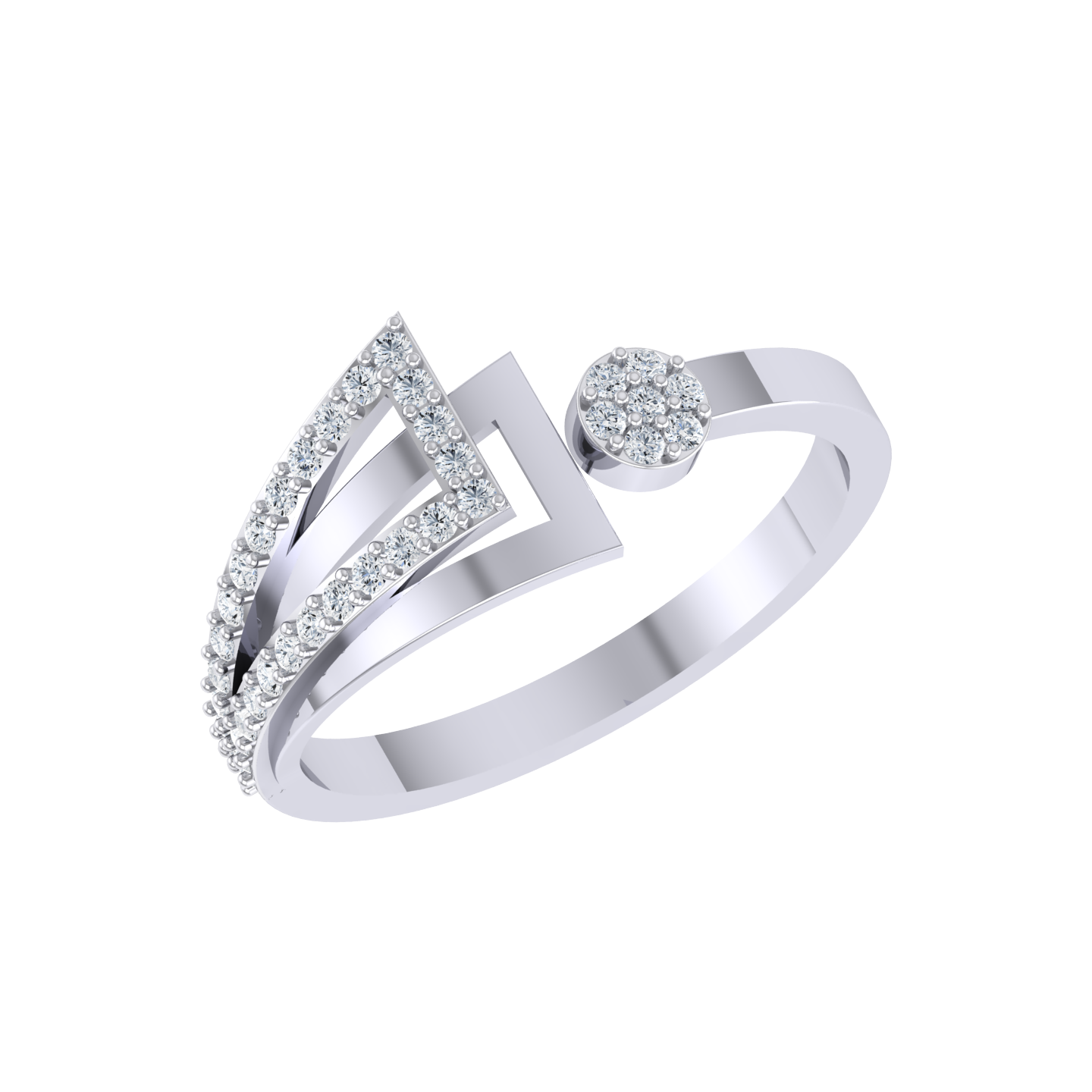 White Gold Diamond Ring - Mystic Moments [wg]