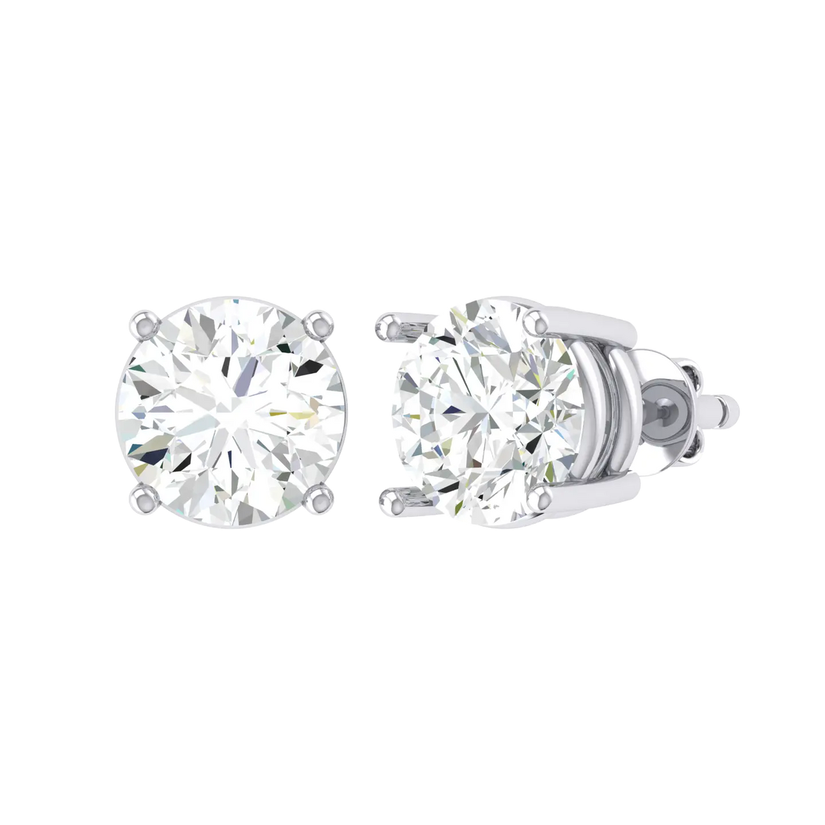White Gold Diamond Earrings - Timeless Sparkle 0.3cts [wg]