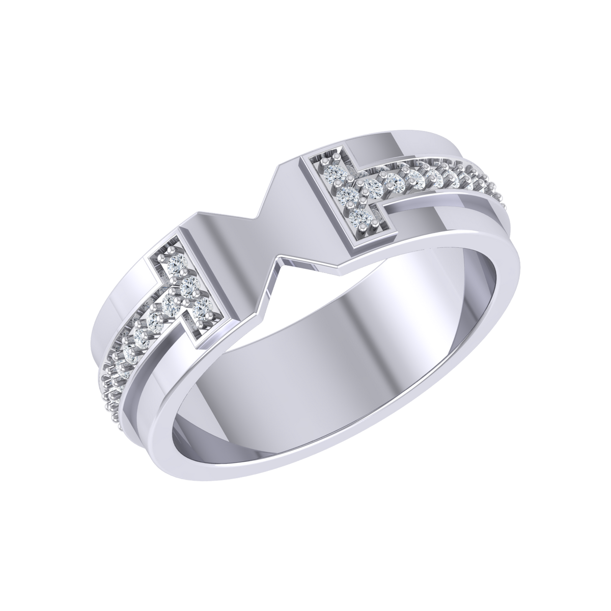 Celestial Beam White Gold Lab Grown Diamond Ring [wg]