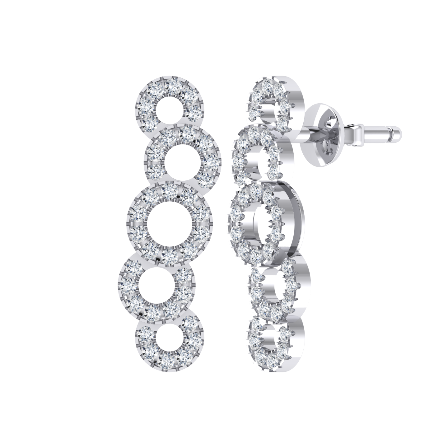 Winding Grace Diamond Earrings