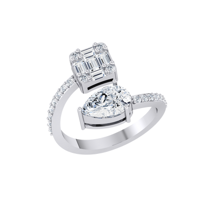 White Gold Diamond Ring - Timeless Brilliance [wg]