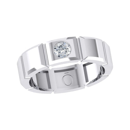White Gold Diamond Ring - Radiant Mosaic [wg]