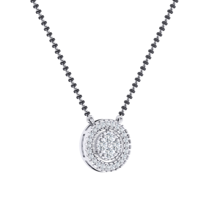 Everlasting Love White Gold Diamond Mangalsutra [wg]