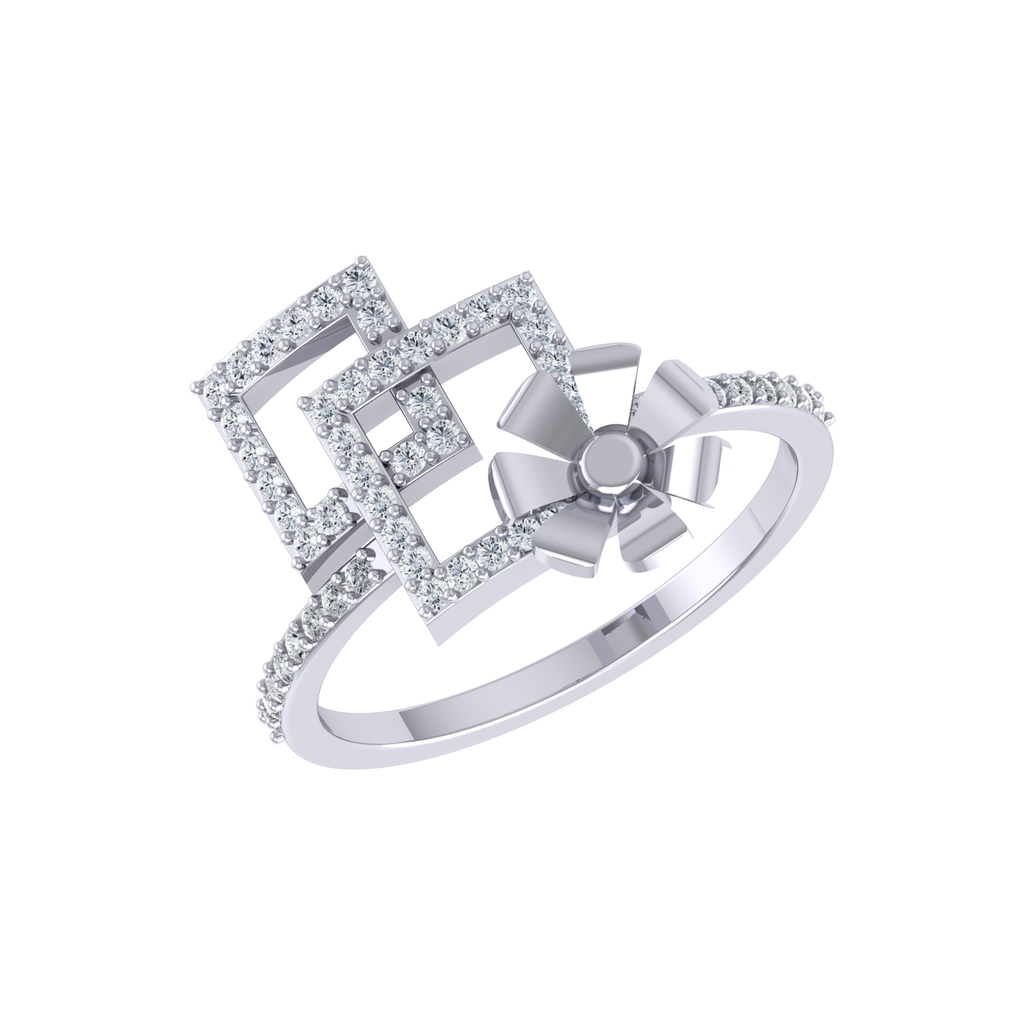 White Gold Diamond Ring  - Tranquil Twilight [wg]