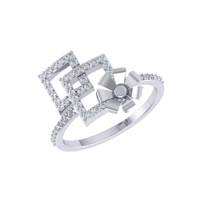 White Gold Diamond Ring  - Tranquil Twilight [wg]