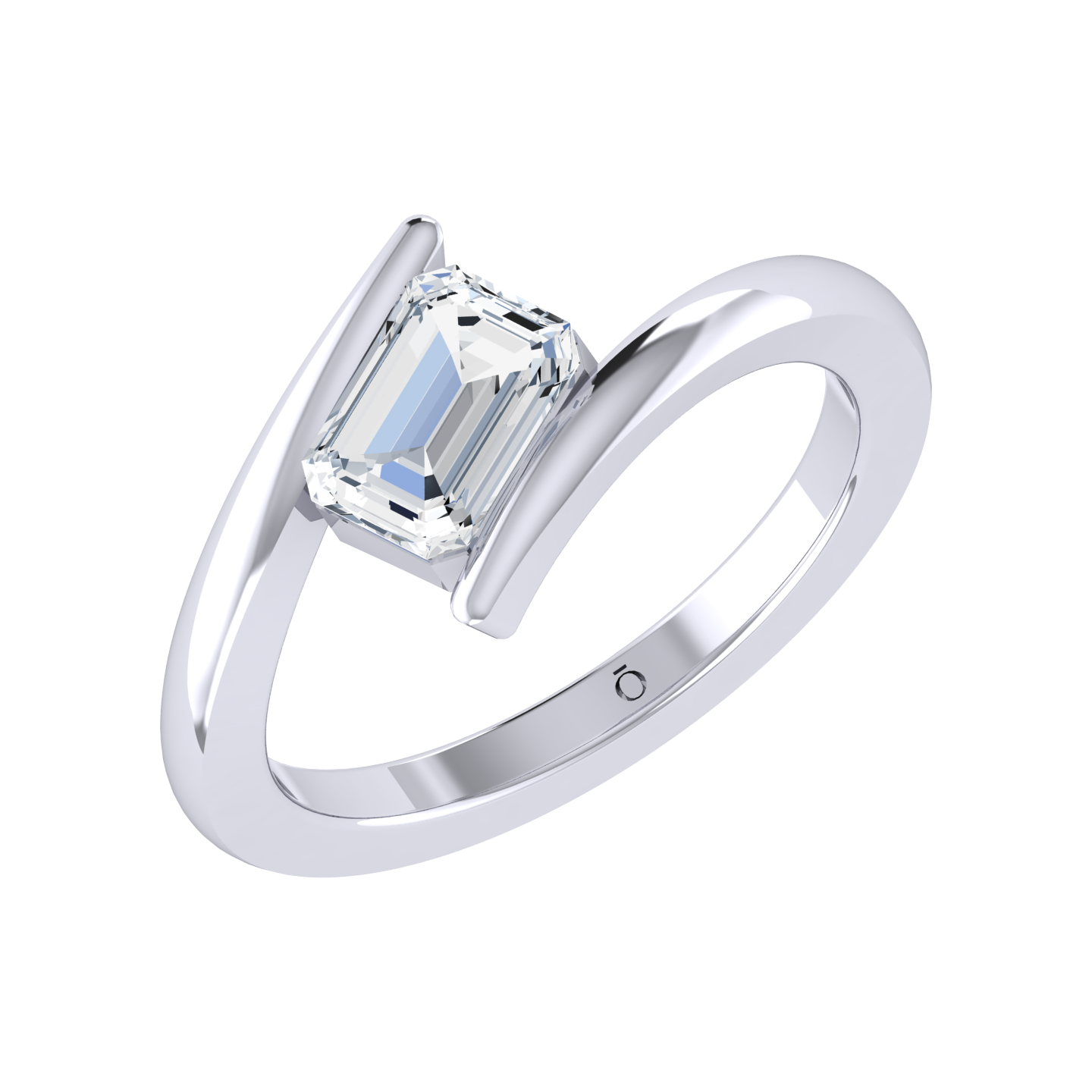 Emerald Grace White Gold Lab Grown Diamond Ring [wg]