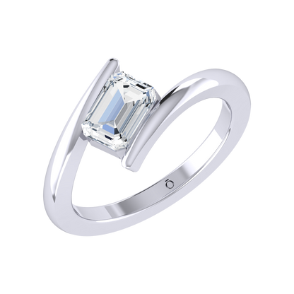 Emerald Grace White Gold Lab Grown Diamond Ring [wg]