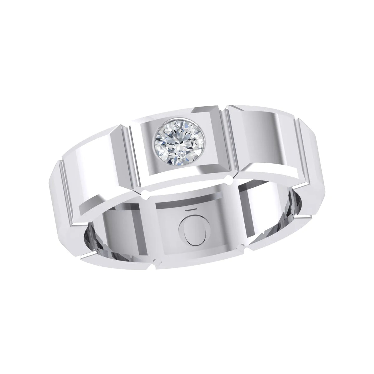 White Gold Diamond Ring - Radiant Mosaic [wg]