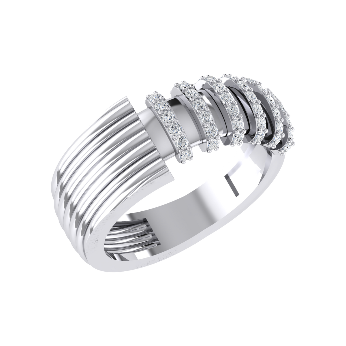 Dazzling World White Gold Lab Grown Diamond Ring [wg]
