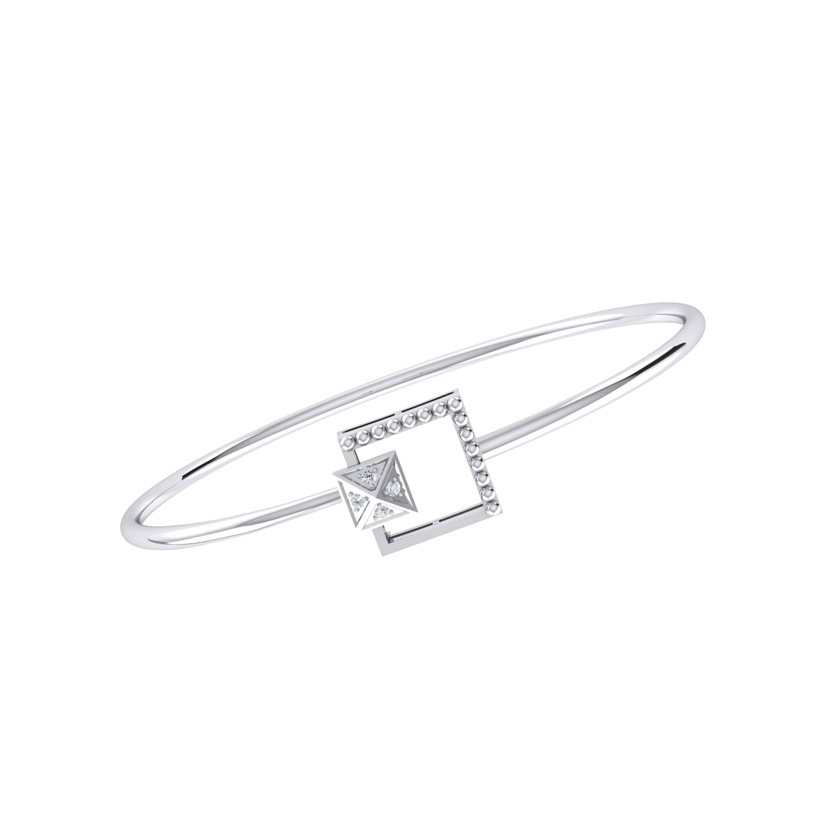 White Gold Diamond Bracelet - Radiance Elegance [wg]
