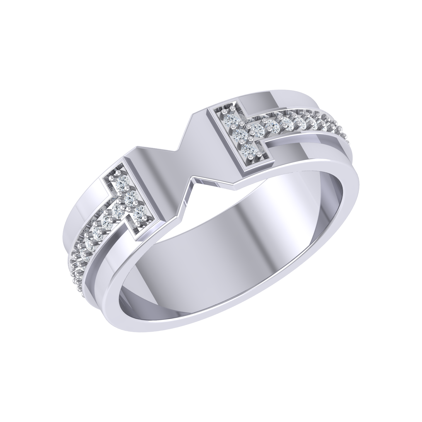 Celestial Beam White Gold Lab Grown Diamond Ring [wg]