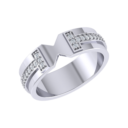 Celestial Beam White Gold Lab Grown Diamond Ring [wg]