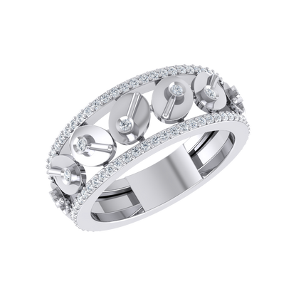 White Gold Diamond Ring - Opulent Oasis [wg]