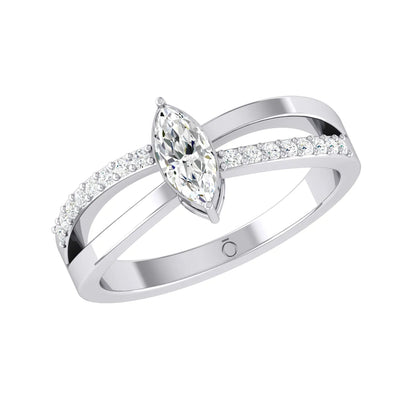 Butterfly Charm White Gold Lab Grown Diamond [wg]