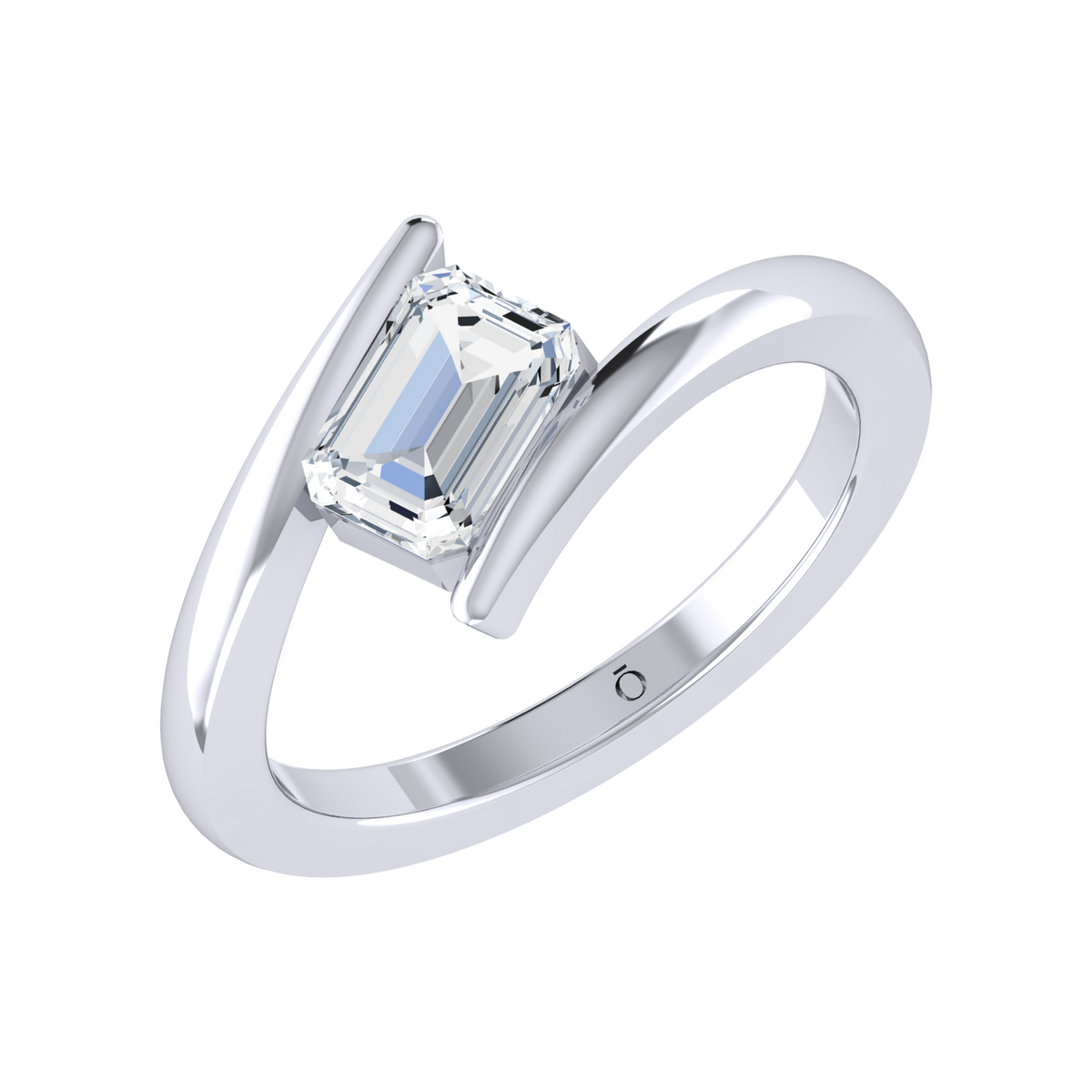 Emerald Grace White Gold Lab Grown Diamond Ring [wg]