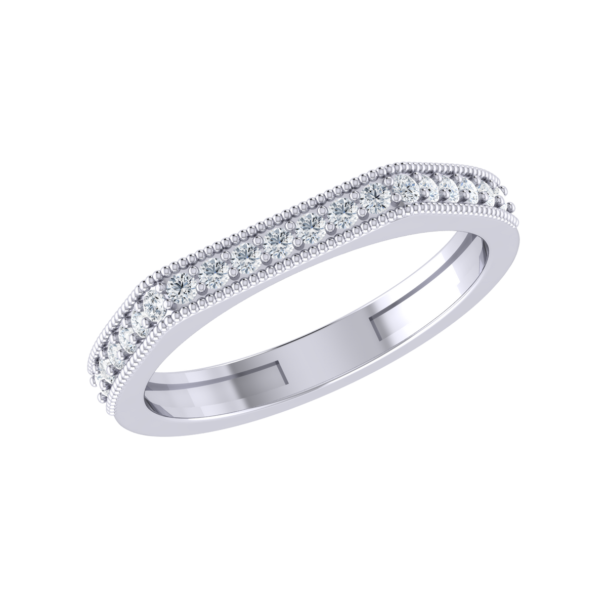 Dazzle Domain White Gold Lab Grown Diamond Ring [wg]