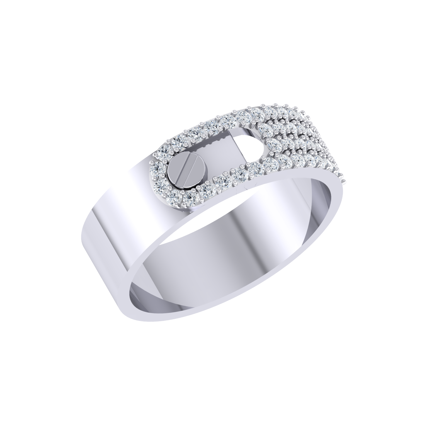 White Gold Diamond Ring - Graceful Galaxy [wg]