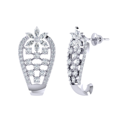 White Gold Diamond Earrings - Made in Heaven [wg]