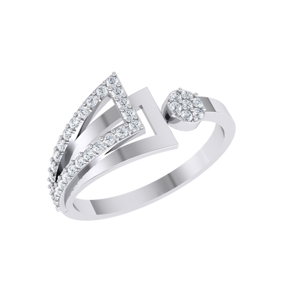 White Gold Diamond Ring - Mystic Moments [wg]
