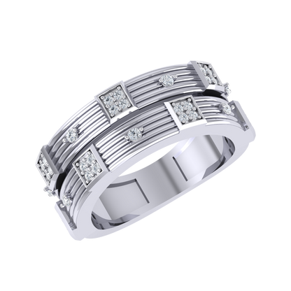 White Gold Diamond Ring - Midnight Mus [wg]