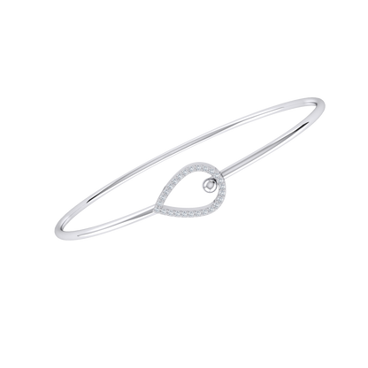 White Gold Diamond Bracelet - Regal Glint [wg]
