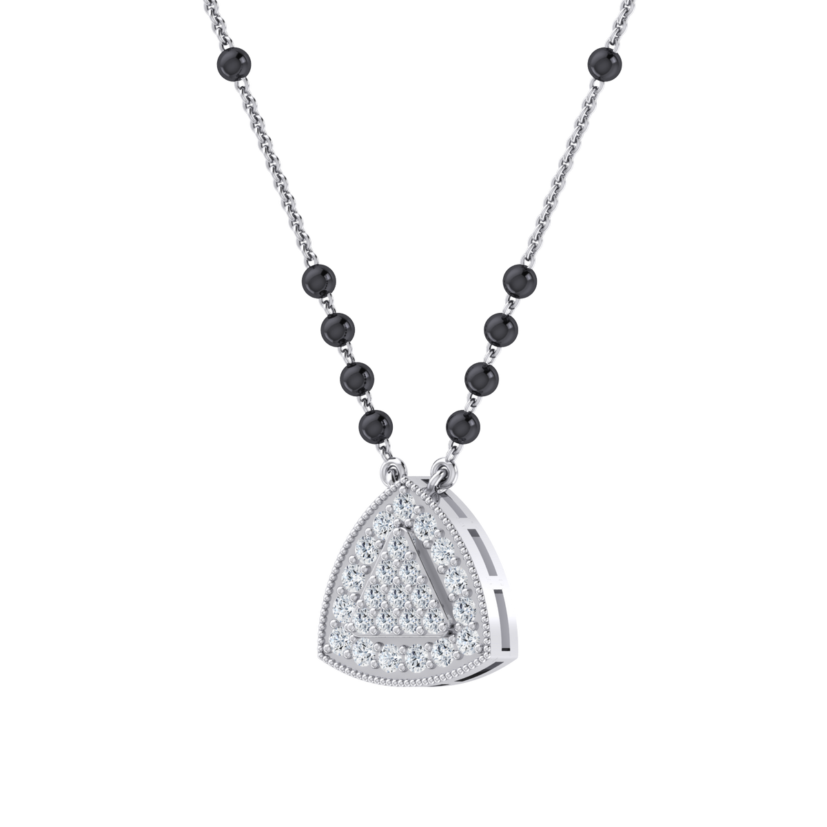 Eternal Vows White Gold Diamond Mangalsutra [wg]