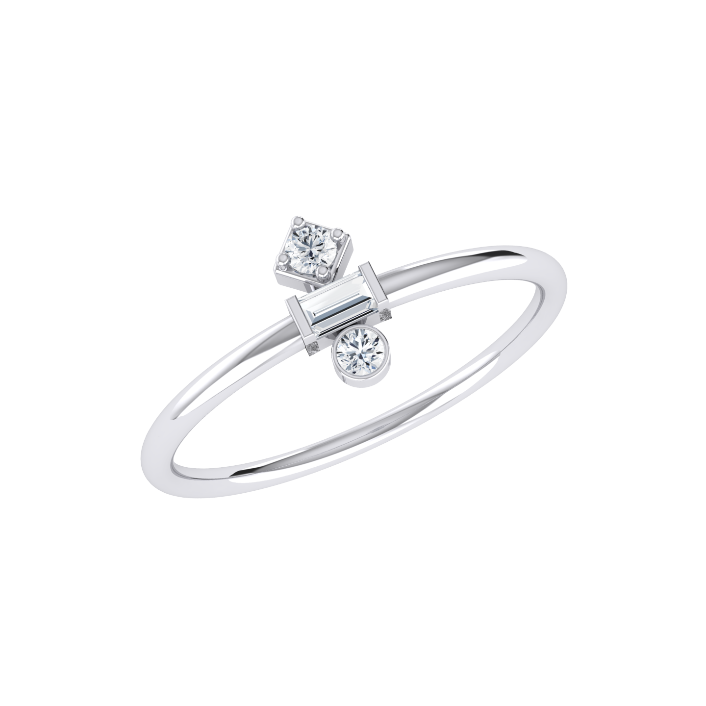 White Gold Diamond Ring - Ring Rendezvous [wg]