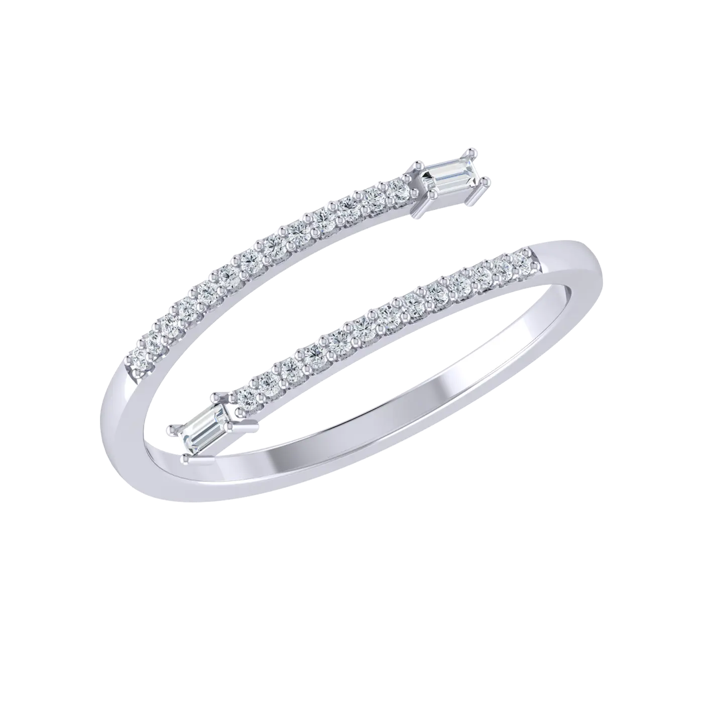 Bling Buffet White Gold Lab Grown Diamond Ring [wg]