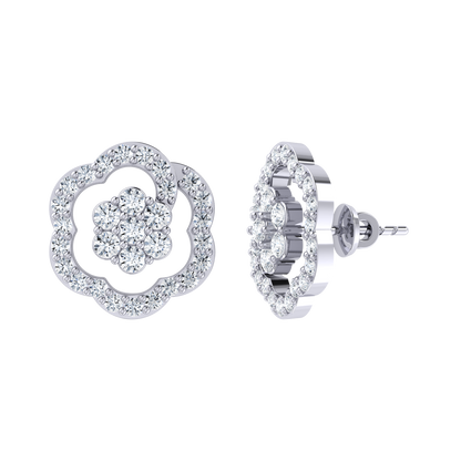White Gold Diamond Earrings - The Desired [wg]