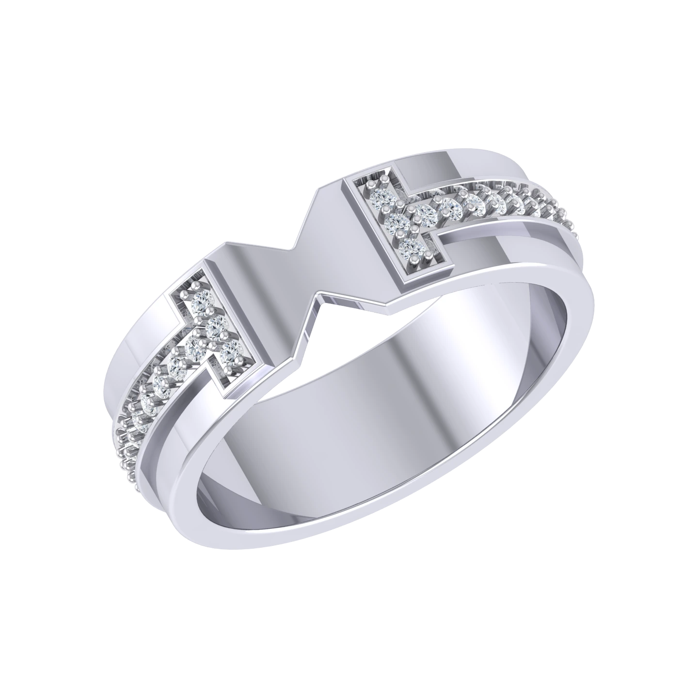 Celestial Beam White Gold Lab Grown Diamond [wg]