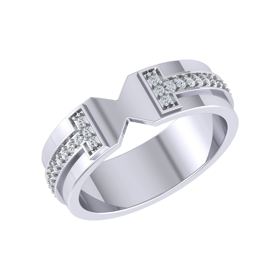 Celestial Beam White Gold Lab Grown Diamond [wg]