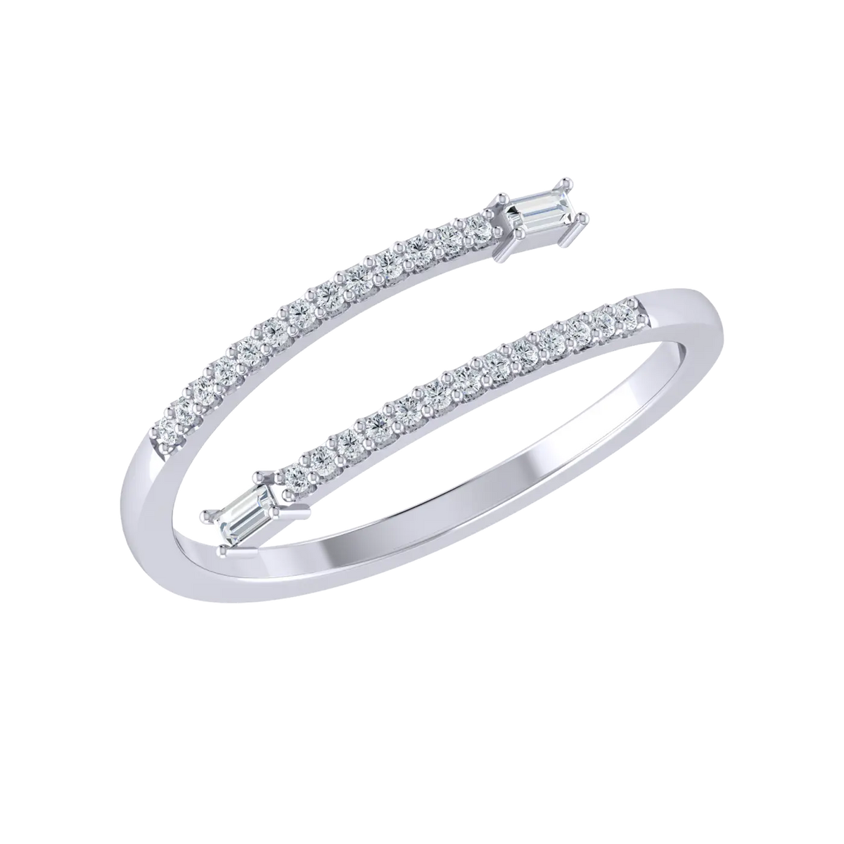 Bling Buffet White Gold Lab Grown Diamond Ring [wg]