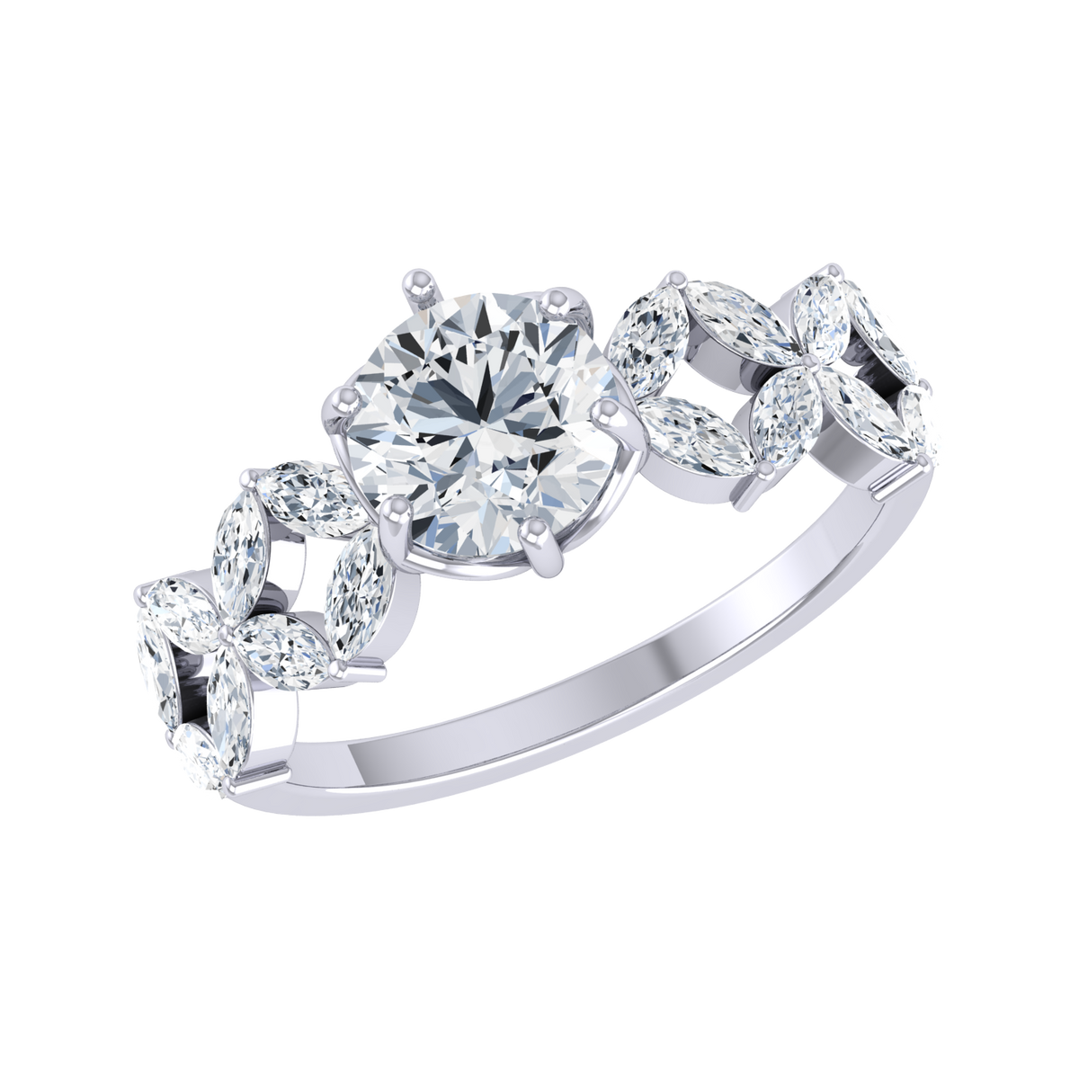 White Gold Lab Grown Diamond - Gorgeous Gem [wg]