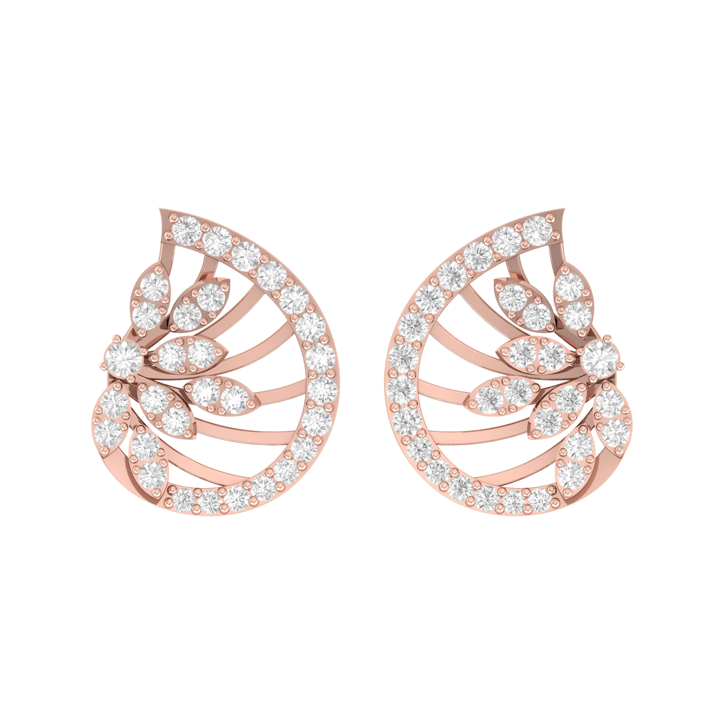 Diamond Forever Rose Gold Diamond Earrings [rg]