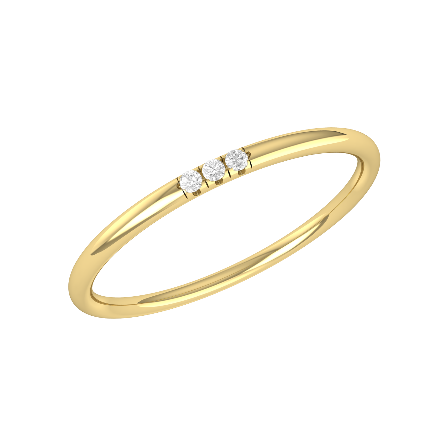 Yellow Gold Diamond Ring - Shimmer Showcase  [yg]