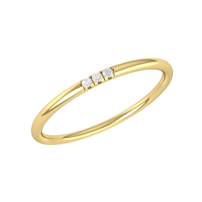 Yellow Gold Diamond Ring - Shimmer Showcase  [yg]