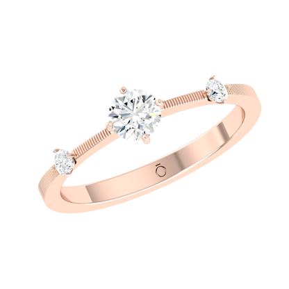 Celeste Trio Rose Gold Lab Grown Diamond [rg]