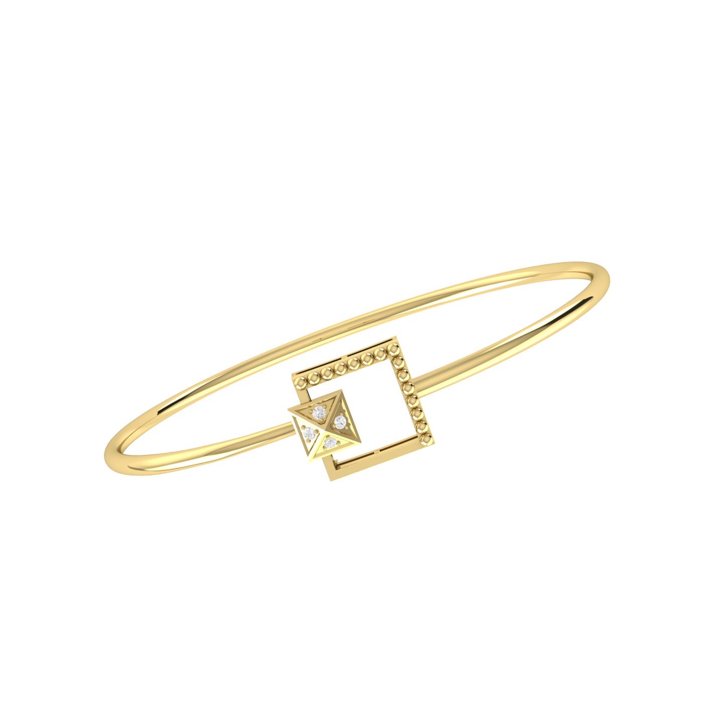 Yellow Gold Diamond Bracelet - Radiance Elegance [yg]