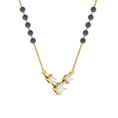 Yellow Gold Diamond Mangalsutra - Pure Elegance [yg]
